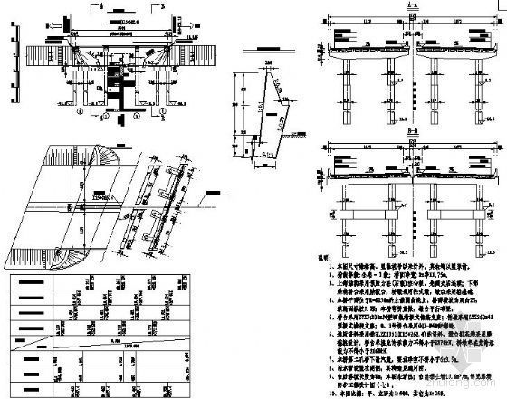10米空心板斜交桥资料下载-3×10m空心板斜交桥型布置设计图