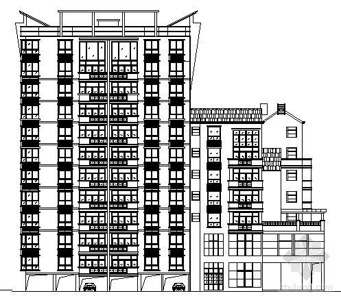 商住cad套图资料下载-[赣州]某商住结合小区建筑规划方案套图