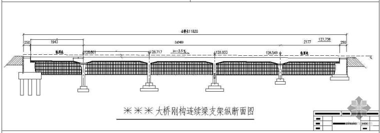 太阳能支架结构资料下载-某大桥刚构连续梁支架结构图