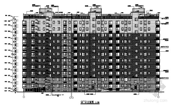 [潍坊市]某花园二期高档住宅小区楼群（8栋+售楼处）建筑设计施工套图（配有计算报告书等）-10号住宅楼