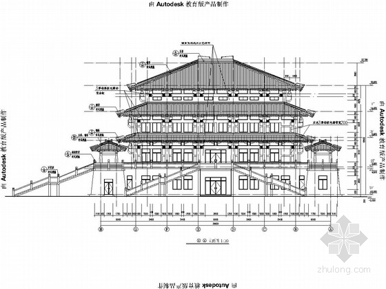 仿古建筑挑檐结构资料下载-仿古建筑宫殿全套建筑结构施工图