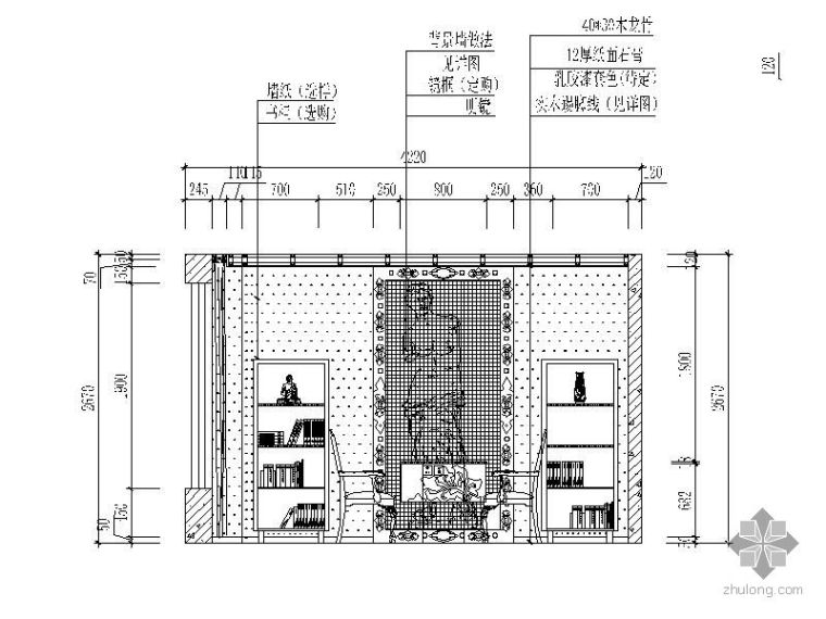 室内客厅CAD立面图资料下载-客厅立面图