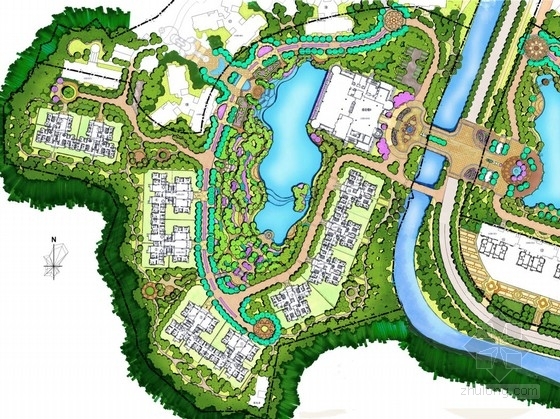 台地公园设计资料下载-[重庆]意大利台地园式居住区景观方案深化设计