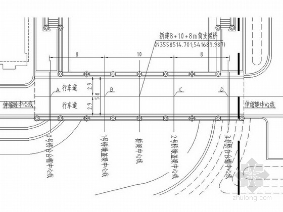 跨度8m管桁架施工图资料下载-[江苏]8+10+8m简支梁景观桥施工图设计43张