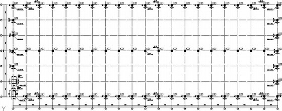 2x21m双层混凝土柱轻钢屋面厂房结构施工图- 