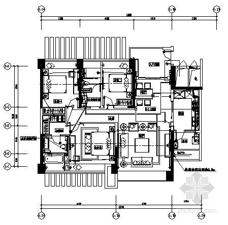 珠海电气图纸资料下载-[珠海]住宅样板房水电装修竣工图纸