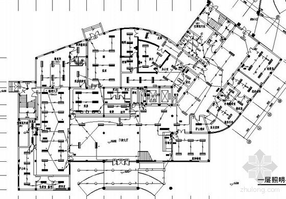 五层门诊楼建筑方案图资料下载-某五层门诊楼电气图纸
