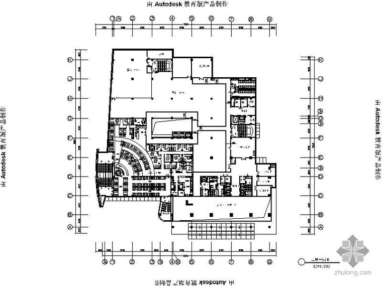 建筑室内平面cad资料下载-某茶餐厅室内平面布置图