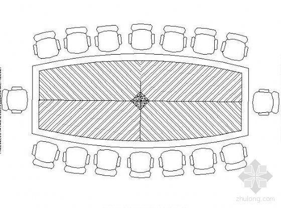 CAD图块会议桌资料下载-会议桌图块