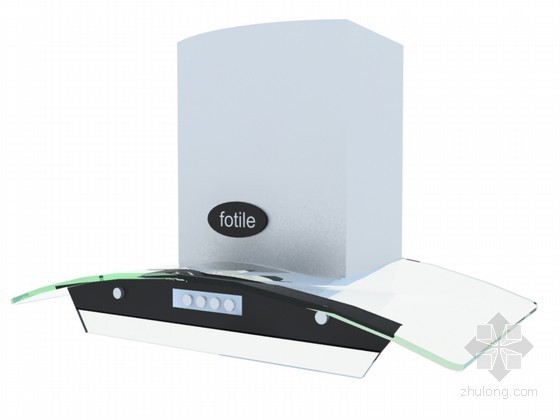 厨房排油烟罩资料下载-品牌时尚油烟机3D模型下载