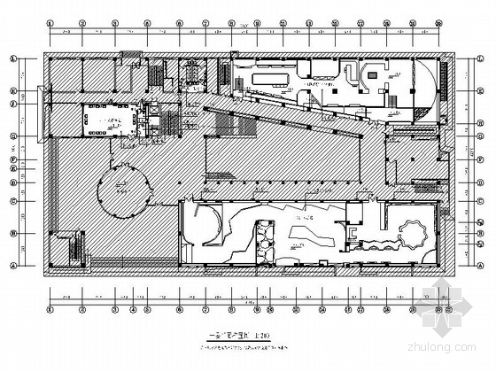 大学报告厅CAD资料下载-[陕西]著名大学综合性现代博物馆室内装修施工图（含效果）