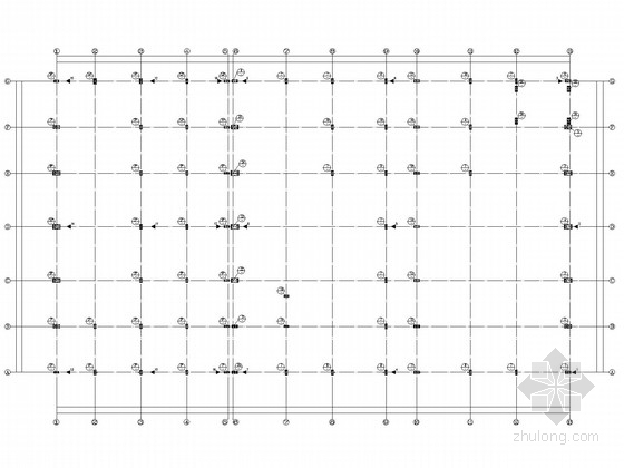 单层钢框架建筑图资料下载-4S店单层钢框架结构施工图