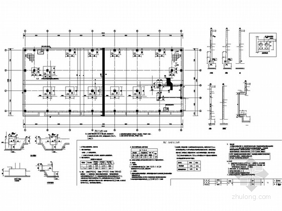 钢筋混凝土柱子基础资料下载-[北京]二层劲性钢骨柱框架结构服务设施建筑结构施工图