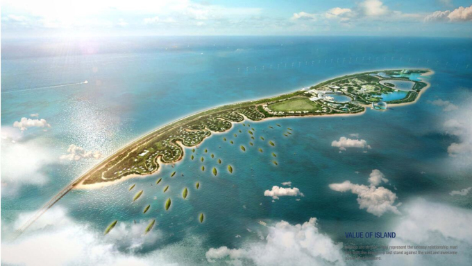 [海南]海岛滨水旅游度假目的地规划设计方案-鸟瞰图