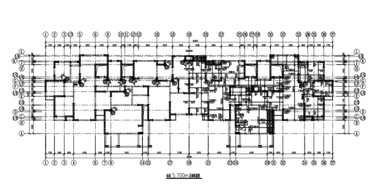 18层剪力墙结构住宅结构施工图(CAD、32张）-板配筋图