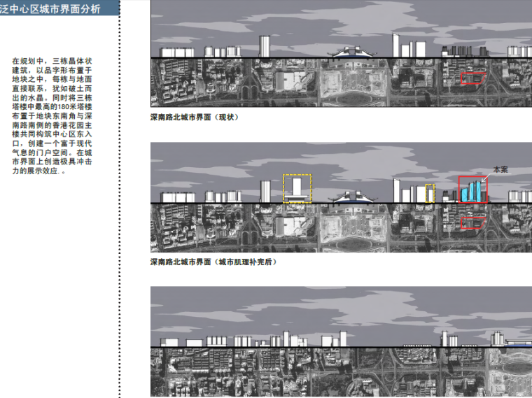 [广东]福田科技广场商业建筑规划设计方案文本-界面分析