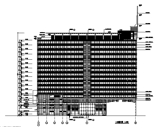上海超现代风格多功能商业资料下载-高层现代风格商业办公综合体建筑施工图