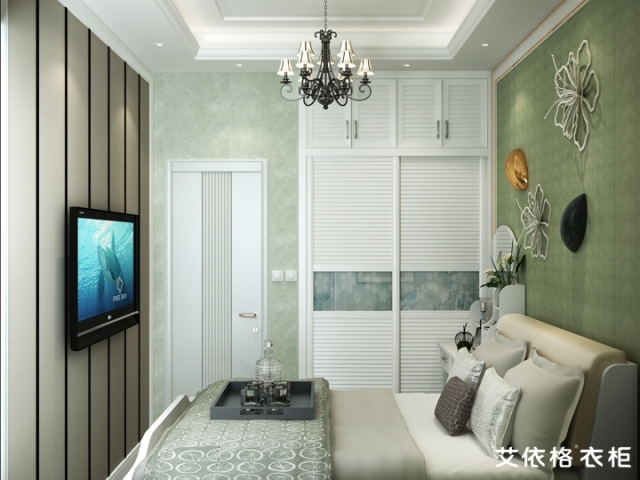 su卧室家具资料下载-卧室家具，入墙趟门衣柜满足收纳[艾依格]
