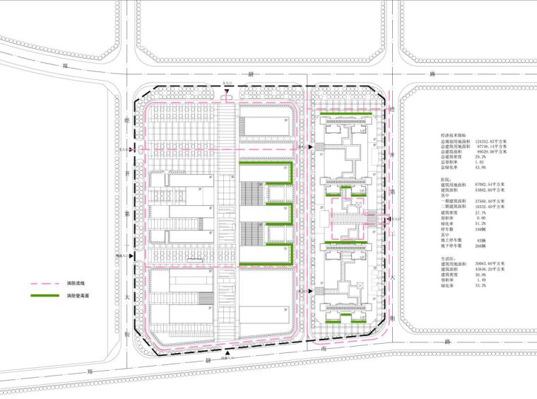 [河南]某市第七人民医院迁建项目方案设计文本PDF(45页)-车流分析图