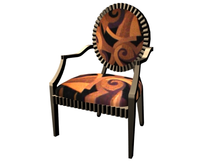 古代大椅子3d模型下载资料下载-欧式椅子3D模型下载