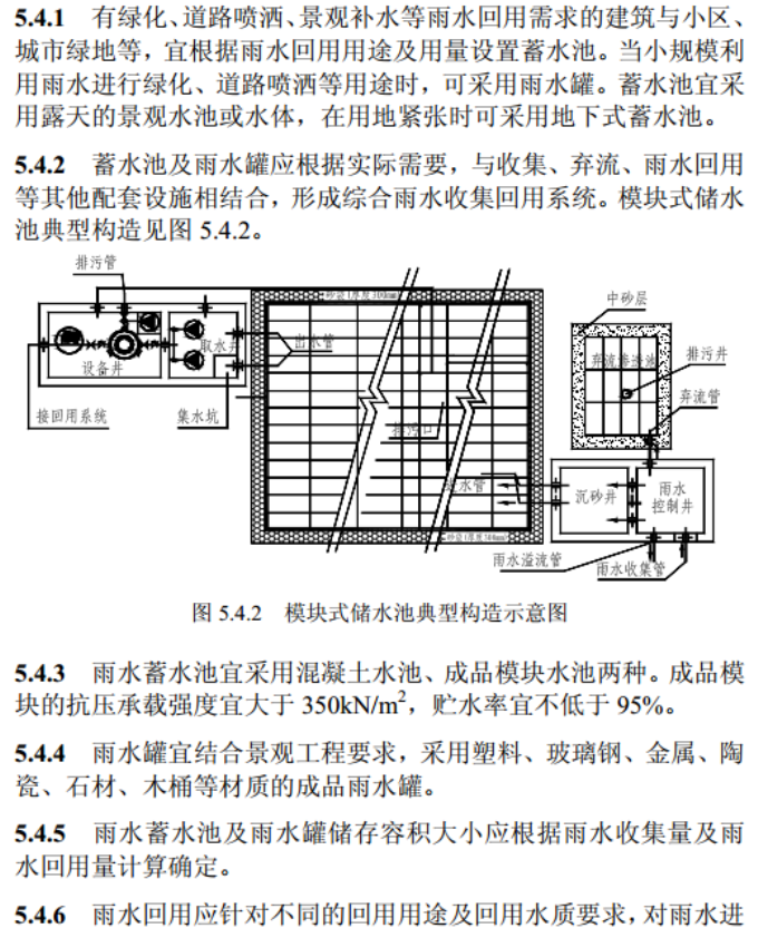 [福建]“海绵城市”建设技术标准图集（附海绵城市建设材料技术标准+施工与验收标准）-蓄水池及雨水罐设计标准