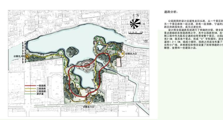 [江苏]连云港东海某公园景观方案设计-道路分析