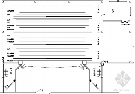 舞台灯光平面资料下载-某会展中心舞台灯光布置图