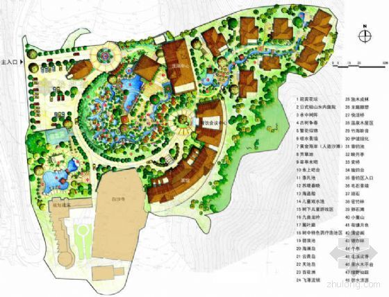 温泉环境景观施工图资料下载-重庆某培训中心环境景观设计方案