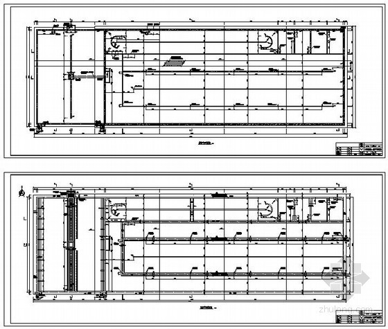 生化池结构设计资料下载-潍坊某一体化生化池结构设计图