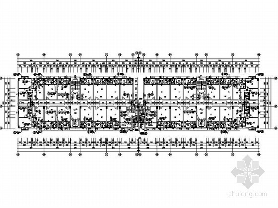 某九层住宅综合楼建筑施工图-平面