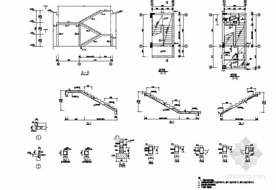 2层结构楼房设计图资料下载-陕西某2层框架宾馆结构设计图