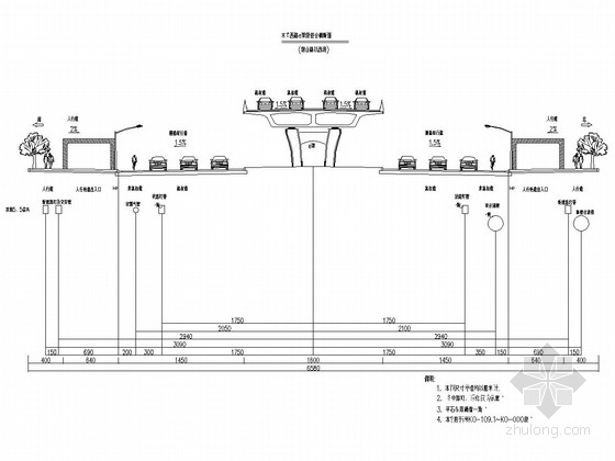 立交桥立体绿化cad图资料下载-城市立交桥建设排水工程设计套图（42张）