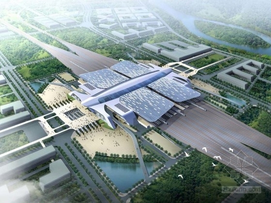 [长沙]某火车站建筑设计方案文本（含CAD）