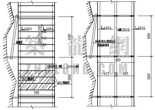 钢支撑设计图纸资料下载-某钢结构栈道设计图纸