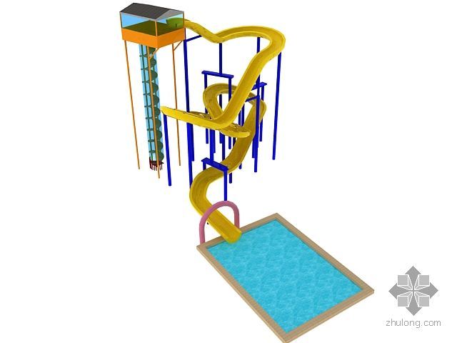 查塔努加户外运动中心资料下载-公园水滑梯