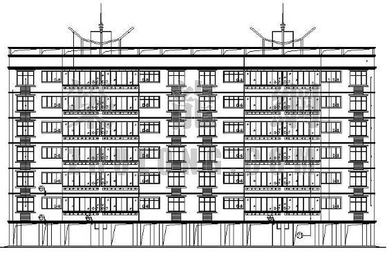 简单的一栋建筑施工图资料下载-某部队A栋宿舍楼建筑施工图