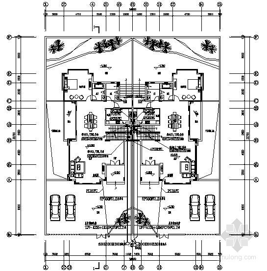2层双拼别墅CAD资料下载-[株洲]某双拼别墅电气图纸
