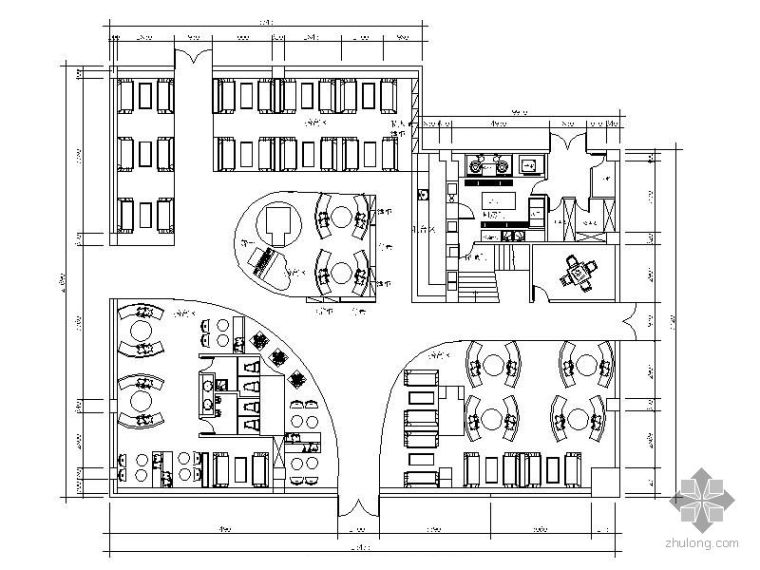 咖啡馆空间设计CAD案例资料下载-[上海]某品牌咖啡馆装修图(含效果)
