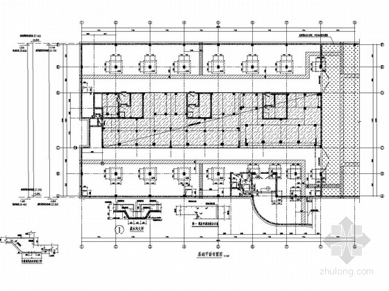 地下车库层平面图资料下载-[安徽]地下一层框架结构地下车库结构施工图