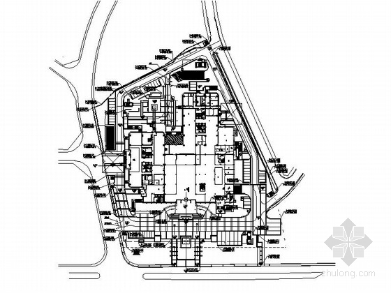 酒店室外景观CAD资料下载-[浙江]现代商务酒店室外景观绿化施工图