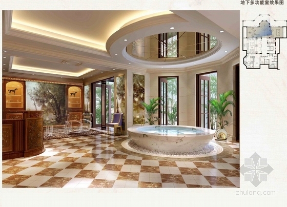 [杭州]某森林公园欧式双层别墅室内装饰竣工图（含效果）-图12