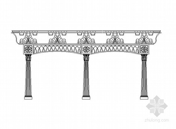 弧形欧式廊架资料下载-意大利式弧形花架施工详图