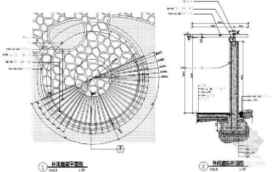 体验区廊架详图资料下载-休闲廊架详图