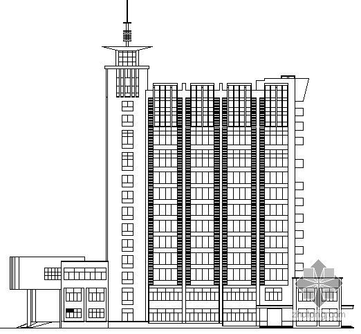 交警办公楼CAD建筑图纸资料下载-某地交警指挥中心办公楼建筑结构施工图