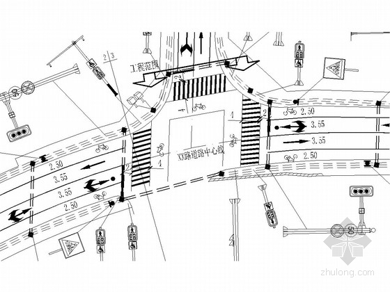 道路基础设施规划资料下载-[安徽]城市道路交通信号控制基础设施施工图设计28张