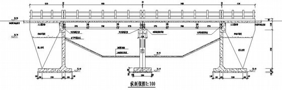 10米跨桥设计资料下载-某10米×2跨公路板梁交通桥设计图