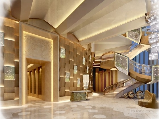 郑州星级酒店装修资料下载-[郑州]中原第一高楼奢华高档五星级酒店设计方案