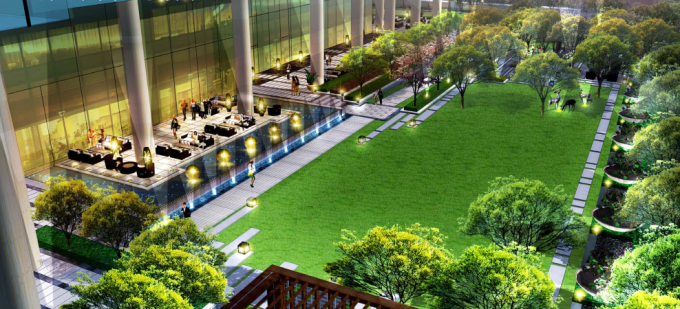 商业庭院模型资料下载-[山东]城市海洋文化商业酒店庭院景观设计方案