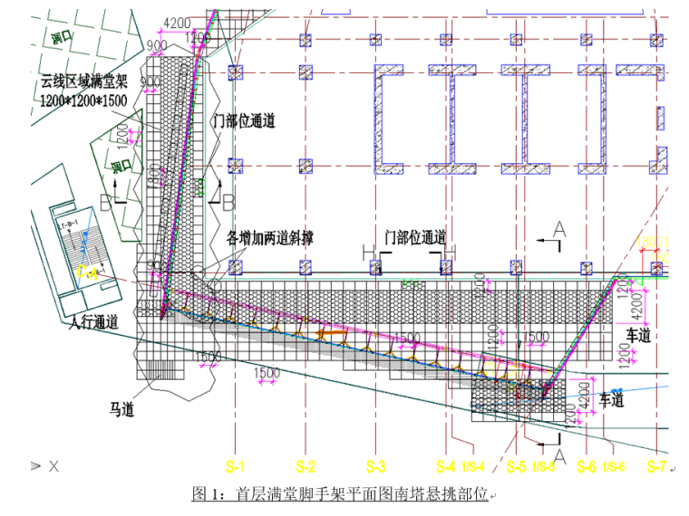 幕墙安全技术方案资料下载-滨海大厦幕墙工程首层满堂脚手架施工方案