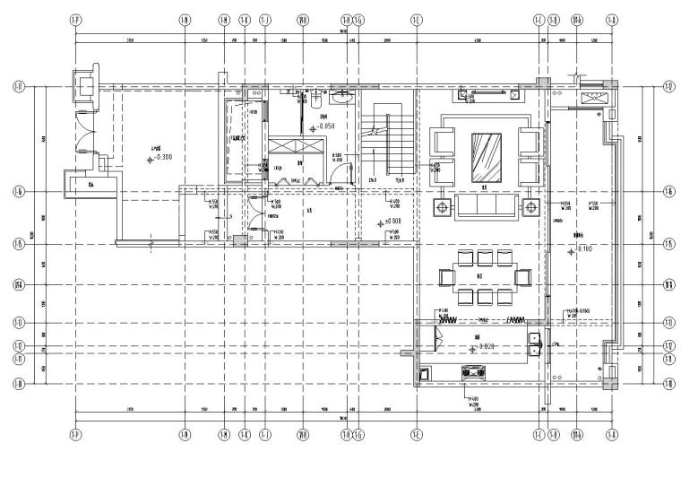 装饰硬包节点图资料下载-重庆万科悦湾洋房复式施工图设计